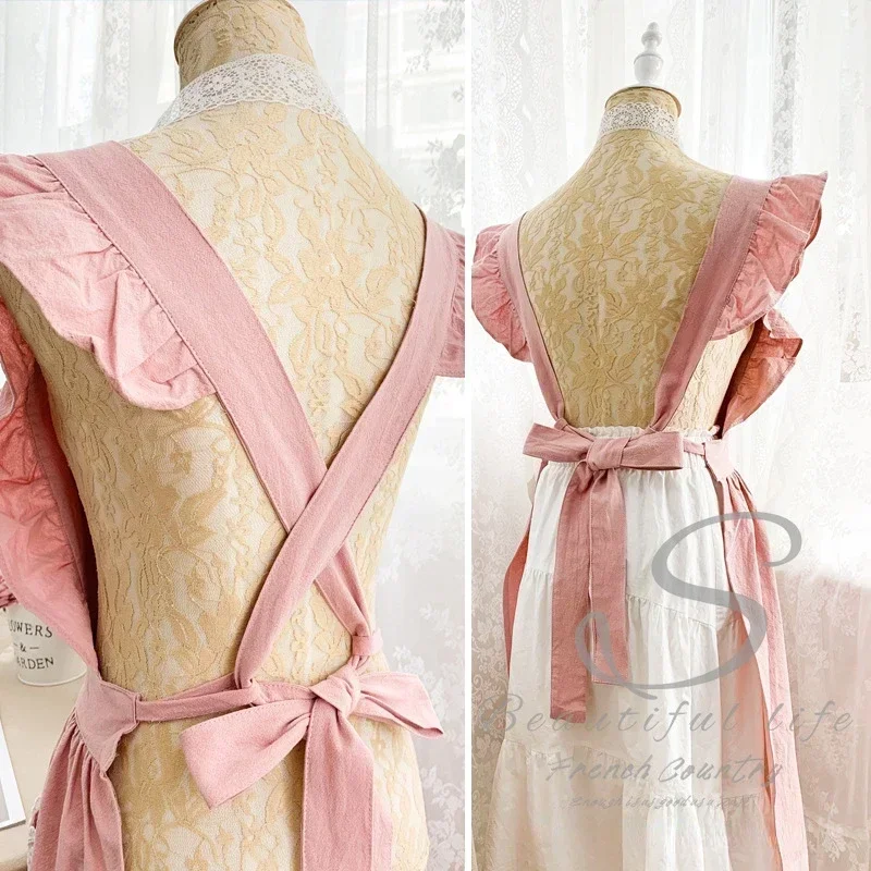 Gardening Tools For Women - Female Women Apron Cotton Linen Aprons