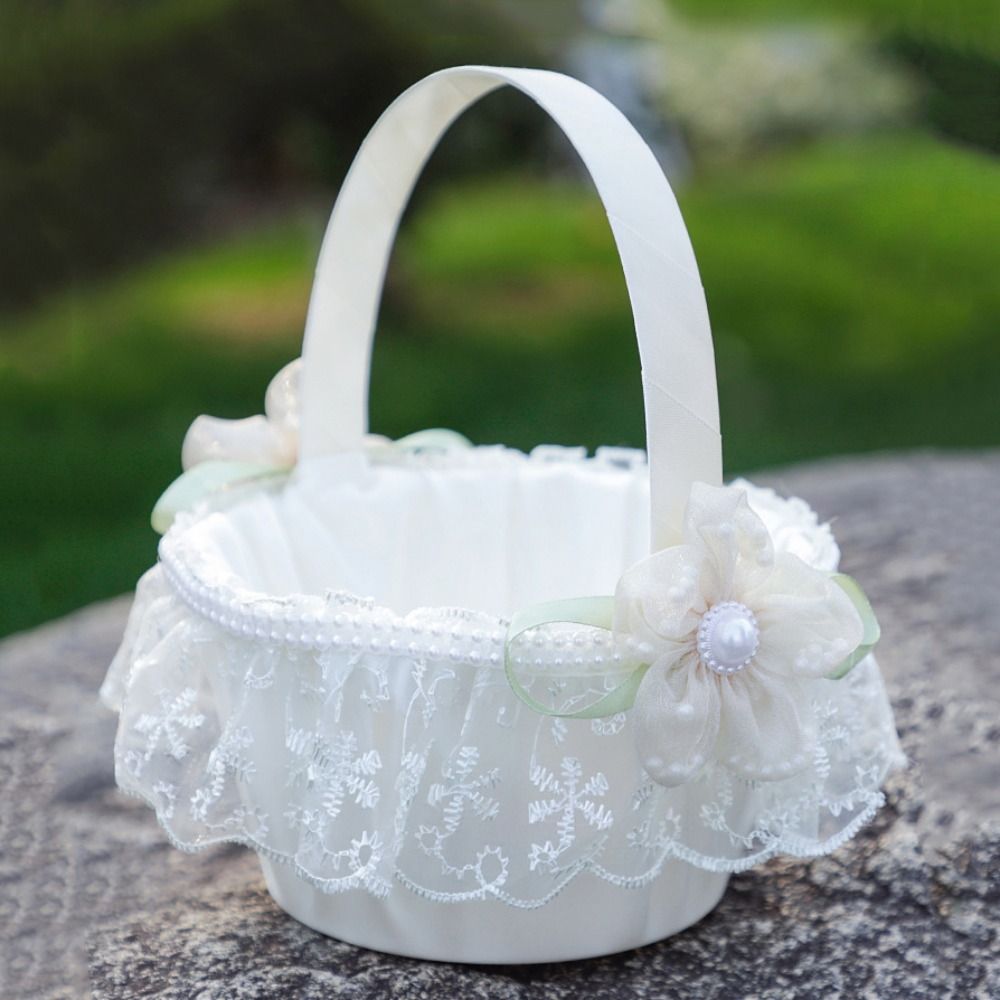 Sweet Lace Wedding Flower Bask - đánh giá và giá Gardening Tools Girls