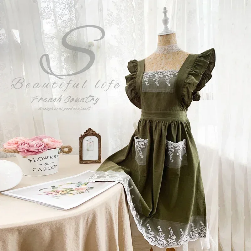 Female Women Apron Cotton Line - đánh giá và giá Gardening Tools For Women