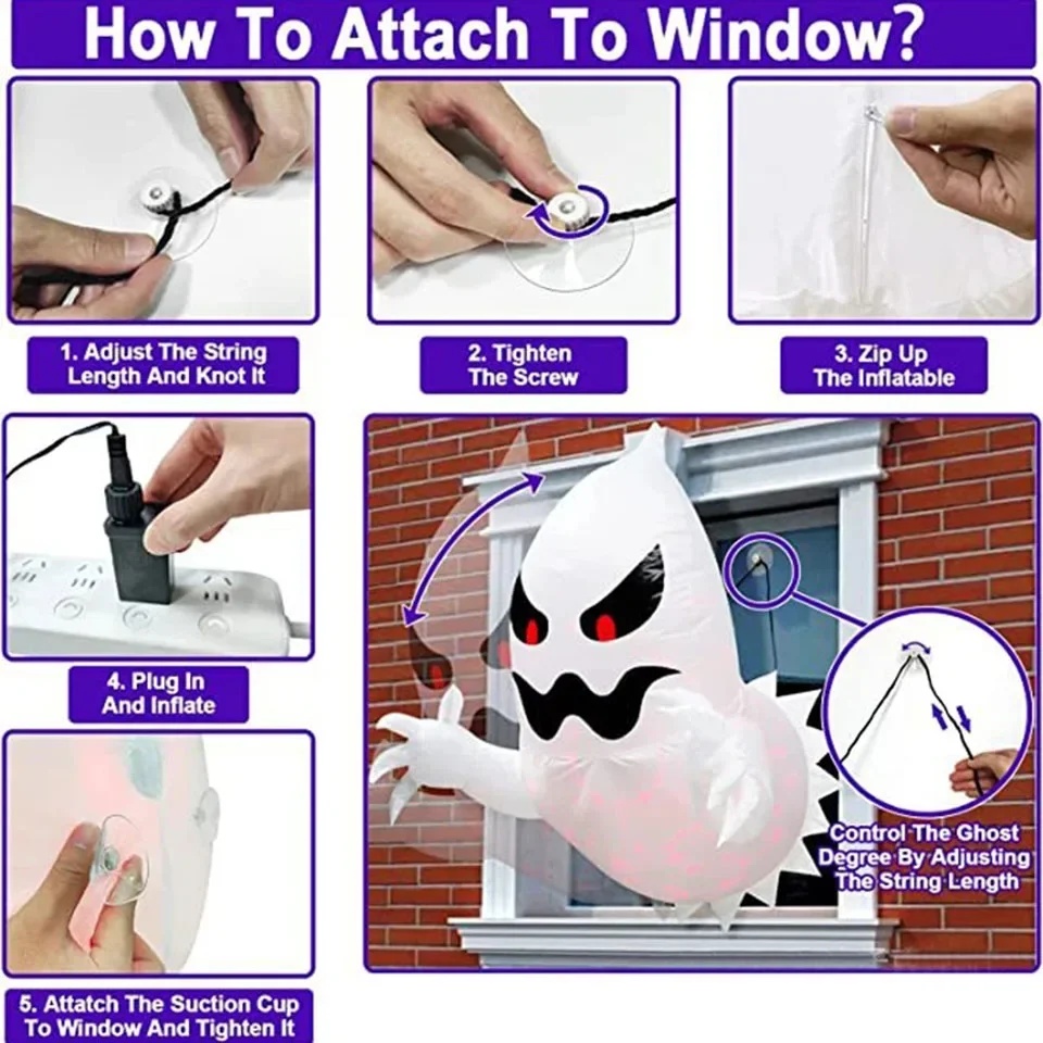 1Pc 1.4m Halloween Inflatable  - đánh giá và giá Gardening Tools Unique