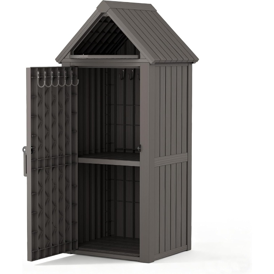 Vertical Outdoor Storage Shed: - đánh giá và giá Gardening Tools B&Q