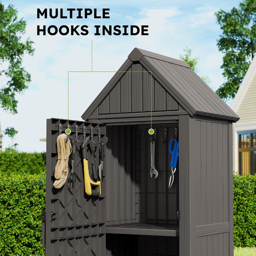 Vertical Outdoor Storage Shed: - đánh giá và giá Gardening Tools B&Q